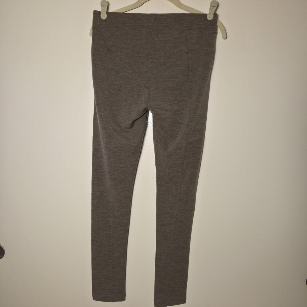 Woolx Stella Merino Wool Leggings Womens Size M Brown Heathered Cinder Melange - Picture 5 of 7